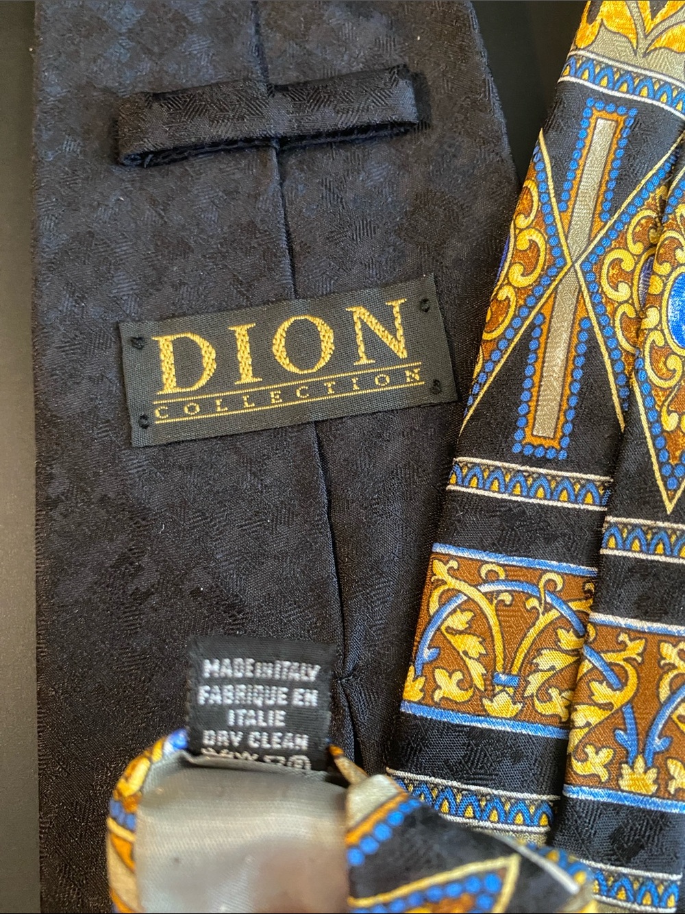 Dion Collection Italian Silk Made in Italy Tie - Picture 4 of 4